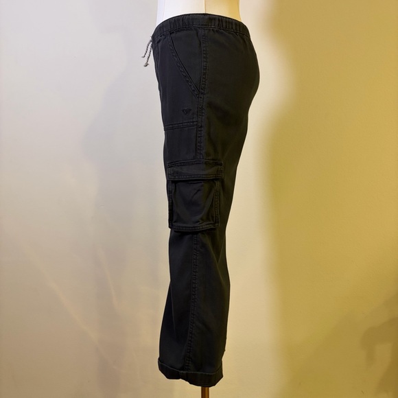 Roxy Girl Graphite Cargo Pants Size M (8/10) 100% Cotton Utility Trousers - Picture 2 of 6